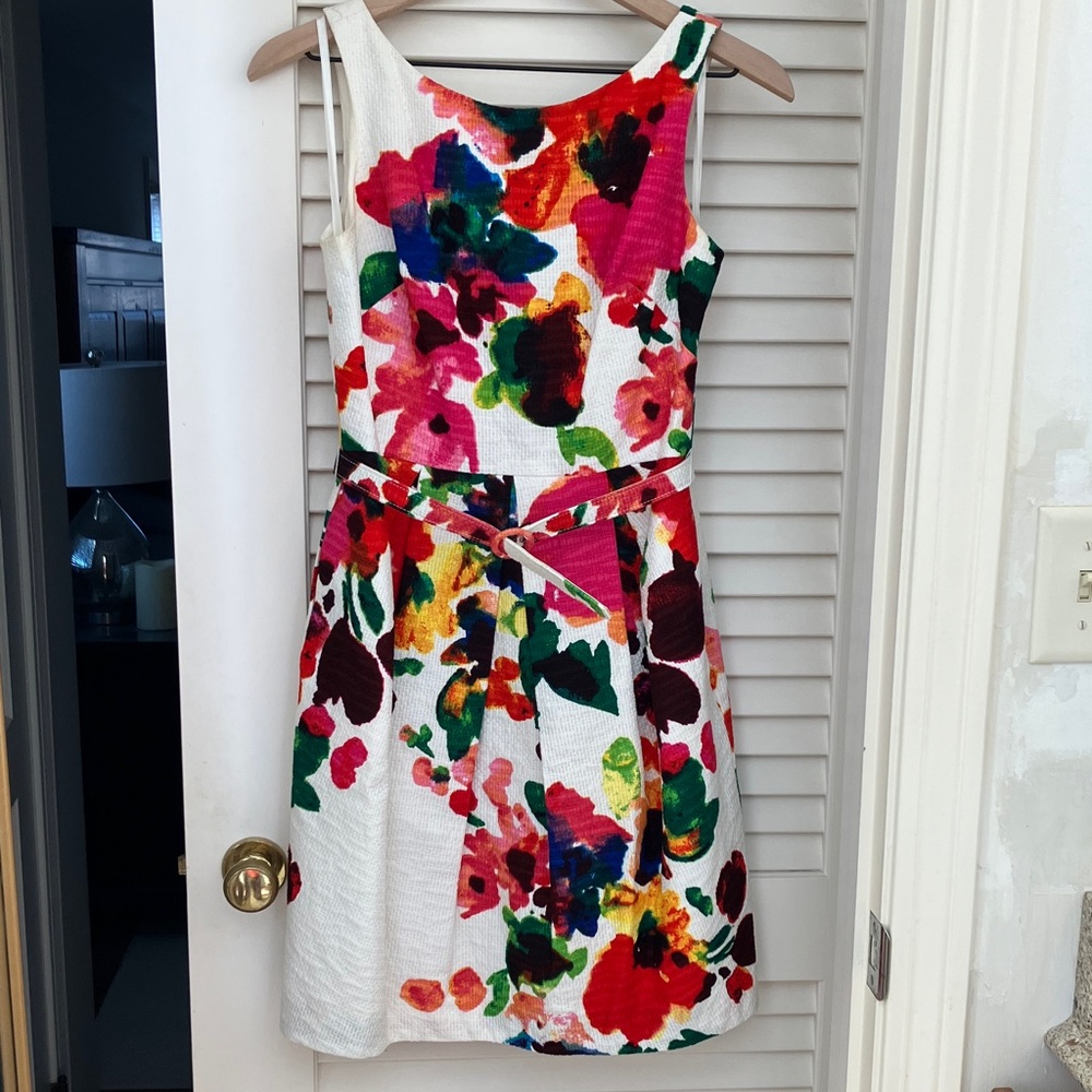 Eliza J Multicolor Woven Dress